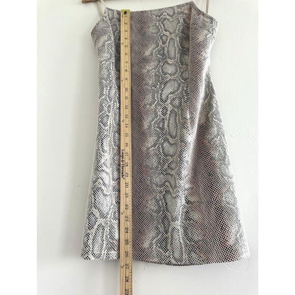 UO Textured Snake Print Mini Dress print Beige L At Urban Outfitters women L - Picture 5 of 11